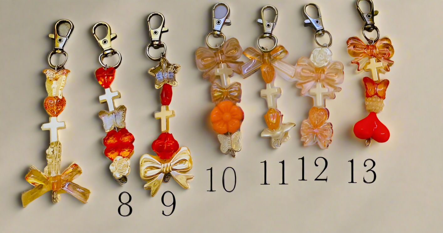 Orange/Yellow Keychains