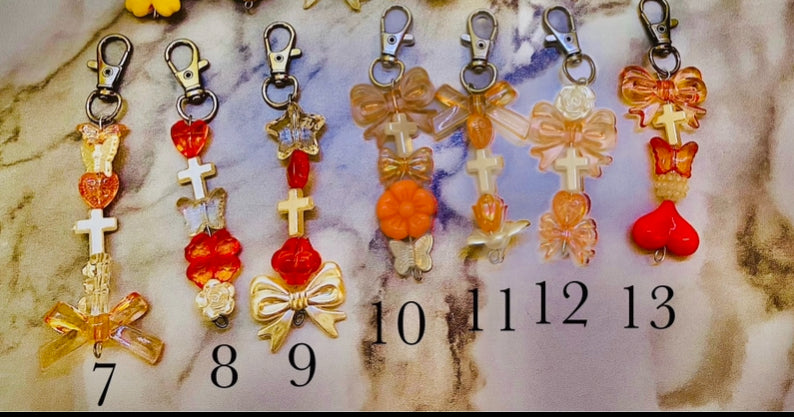 Orange/Yellow Keychains