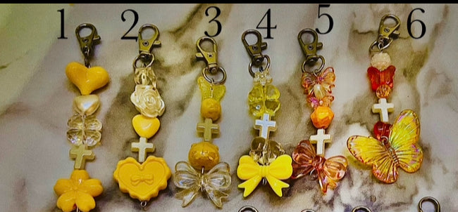 Orange/Yellow Keychains
